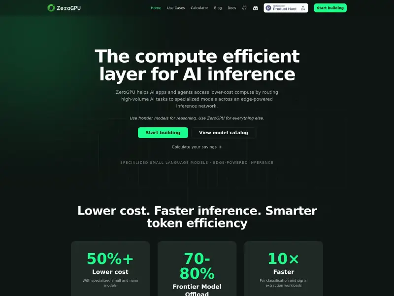 Screenshot or logo of ZeroGPU tool